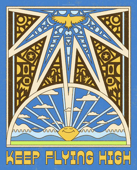 KEEP FLYING HIGH POSTER