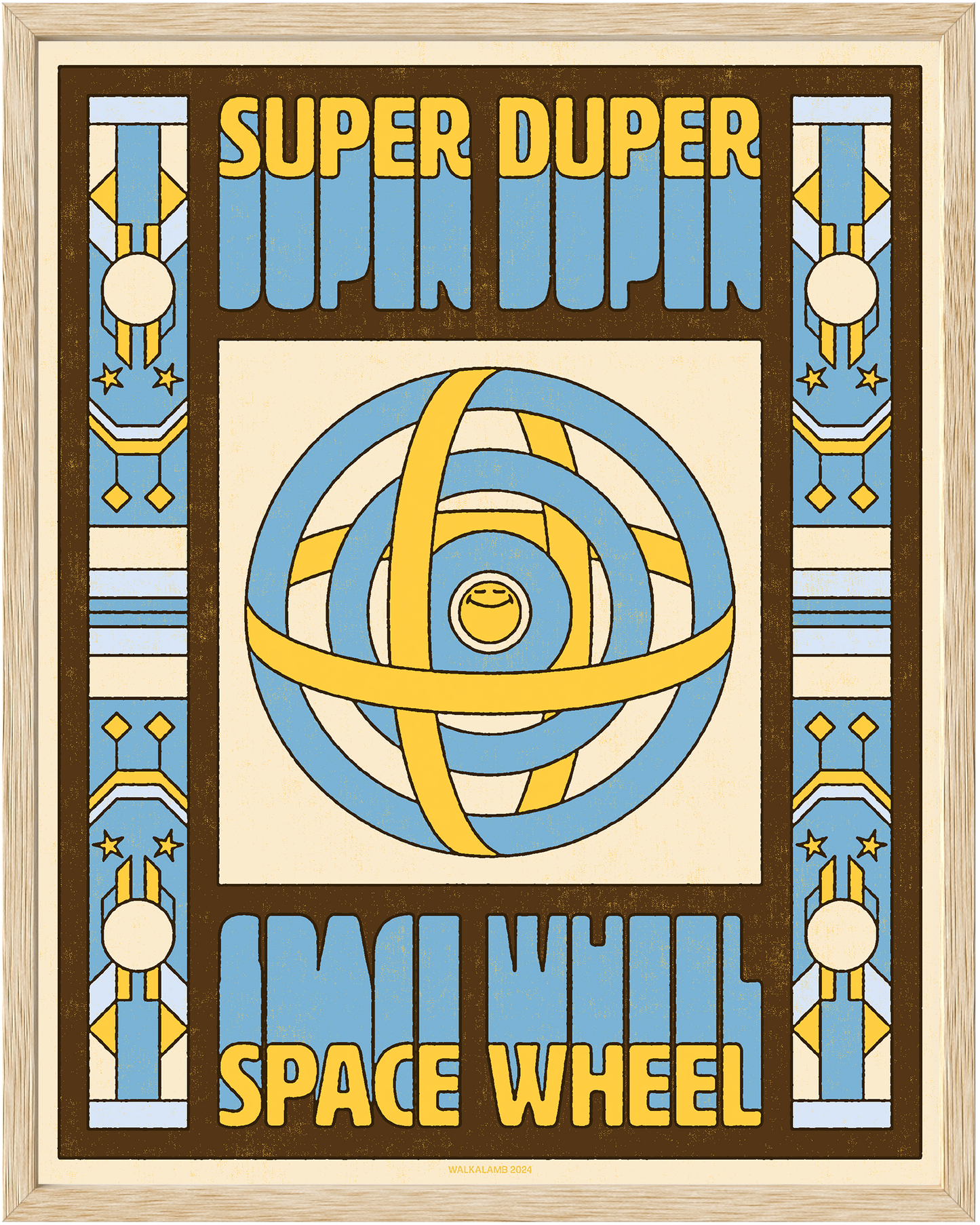 SUPER DUPER SPACE WHEEL POSTER