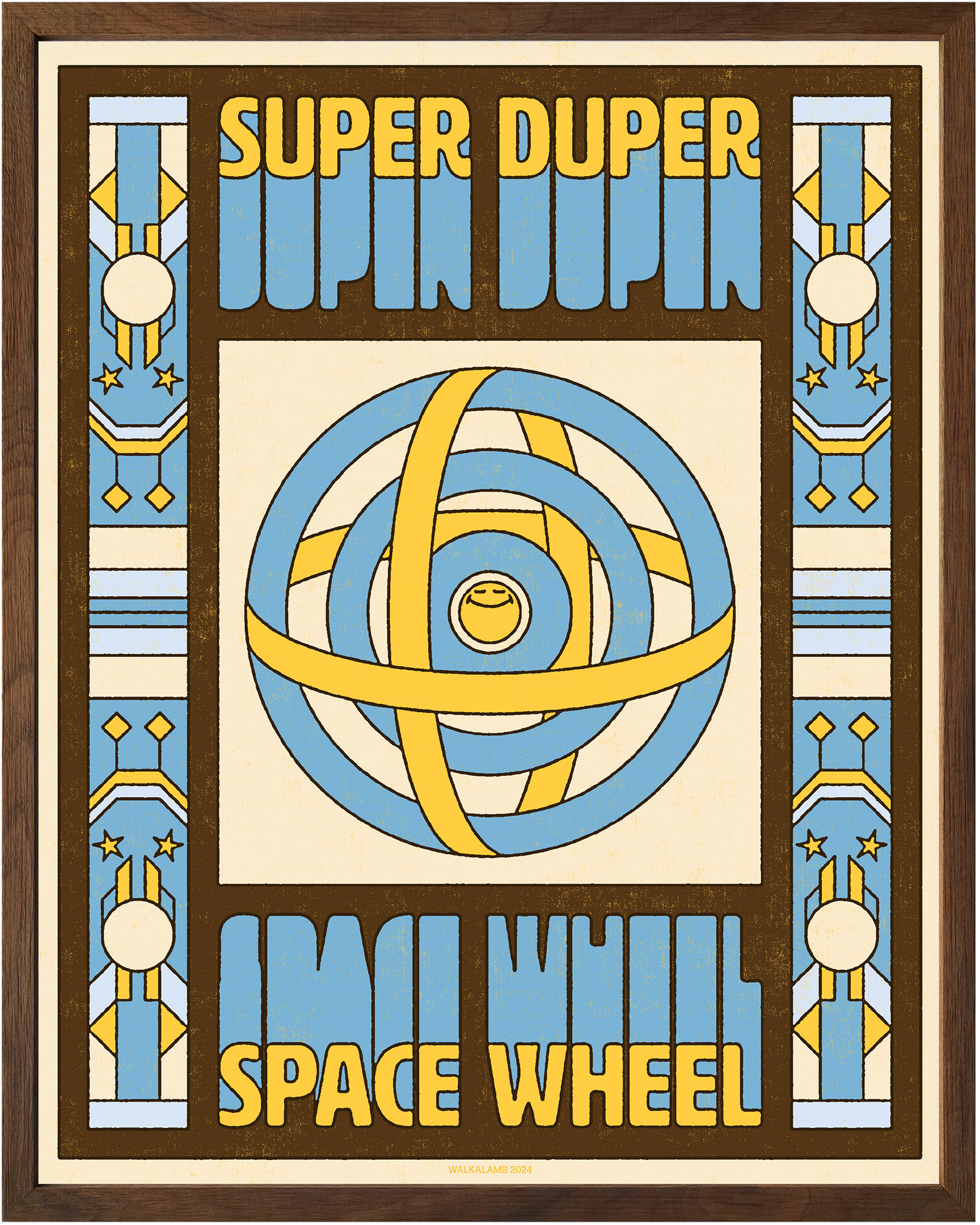 SUPER DUPER SPACE WHEEL POSTER