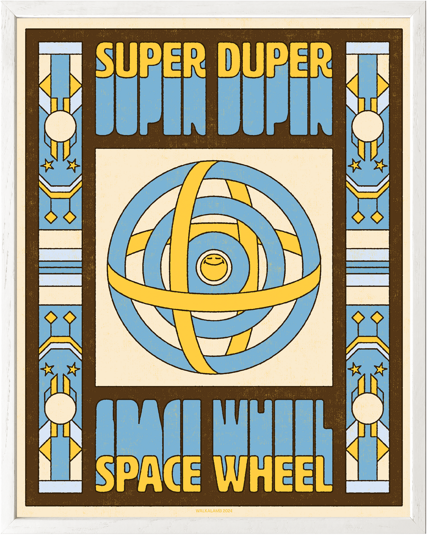 SUPER DUPER SPACE WHEEL POSTER